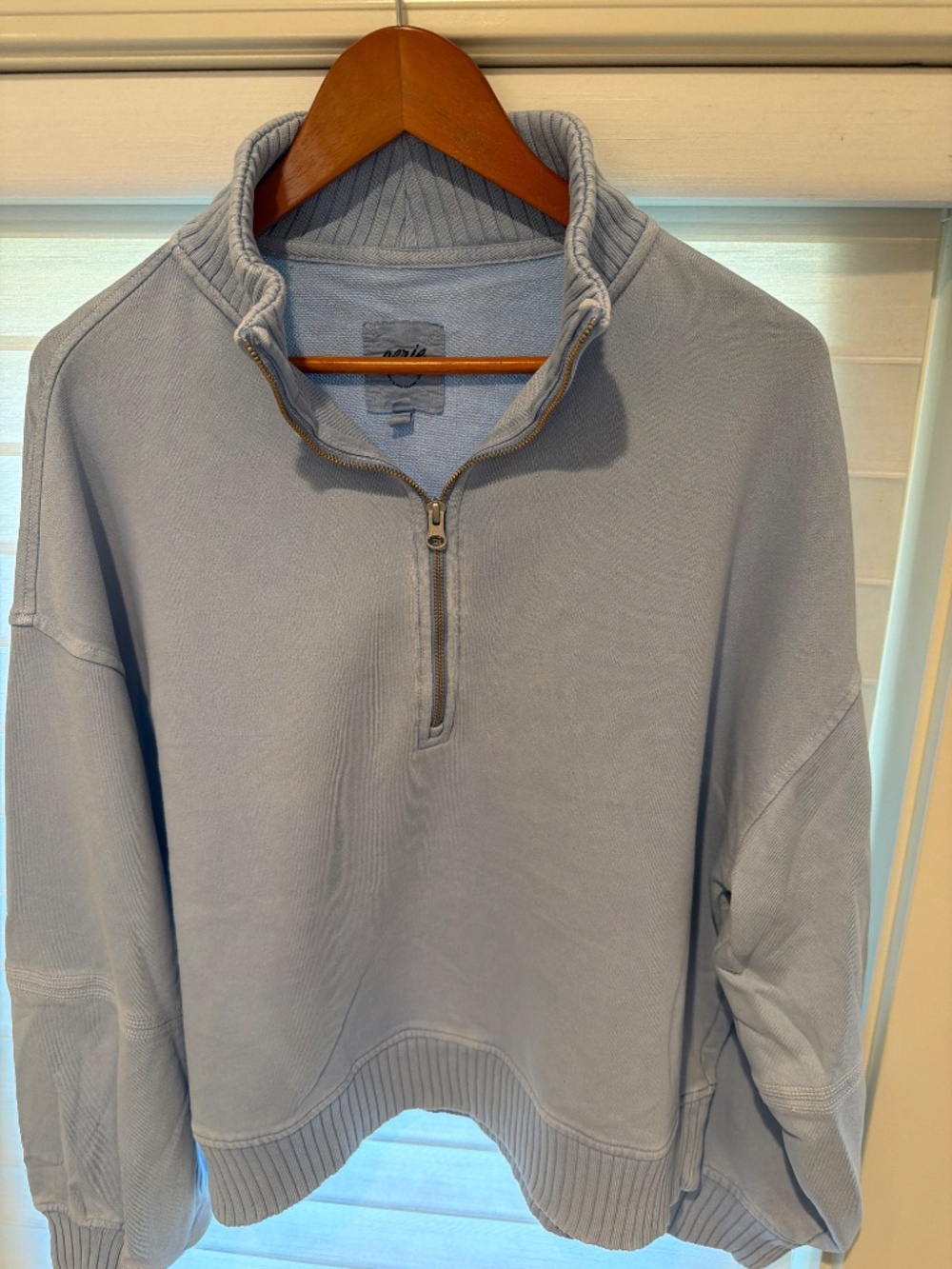 NWT Aerie Blue Oversized Full-Zip Sweatshirt – Size M - Picture 7 of 7